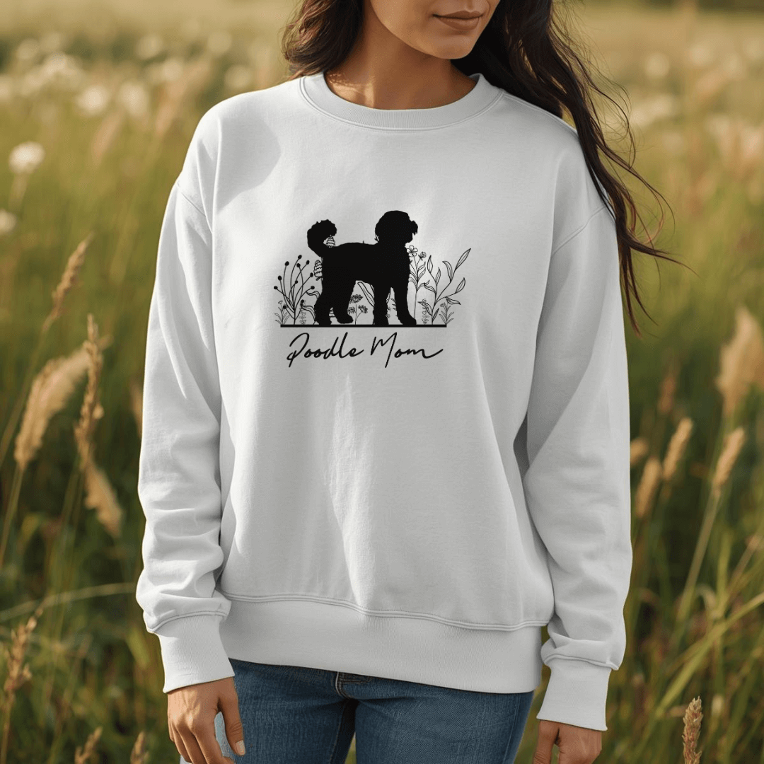 Poodle Mom - Bio-Sweatshirt für Damen