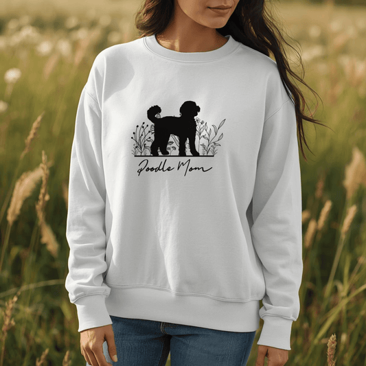Poodle Mom - Bio-Sweatshirt für Damen