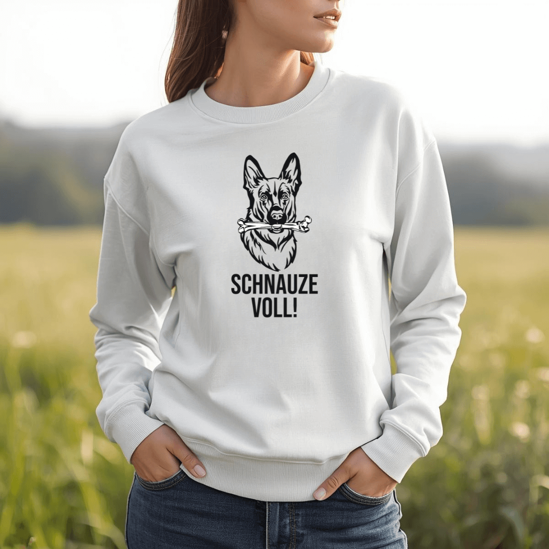 Schnauze Voll – Bio-Sweatshirt für Damen