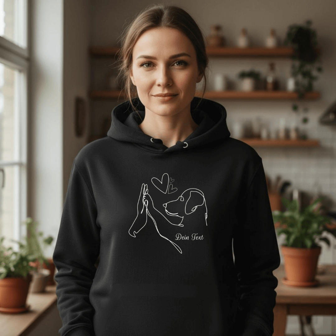 Wahre Liebe - Bio-Hoodie für Damen-Dein Wunschtext