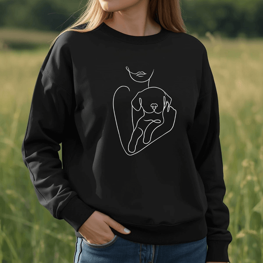 Welpenliebe - Bio-Sweatshirt für Damen