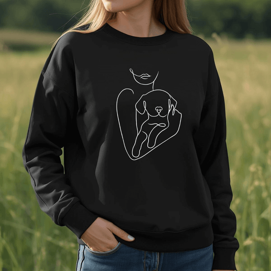 Welpenliebe – Bio-Sweatshirt für Damen