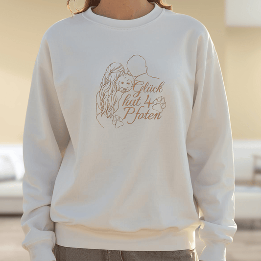 Vier Pfoten – Bio-Sweatshirt für Damen
