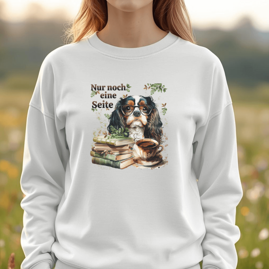 Bücherwurm - Bio-Sweatshirt für Damen