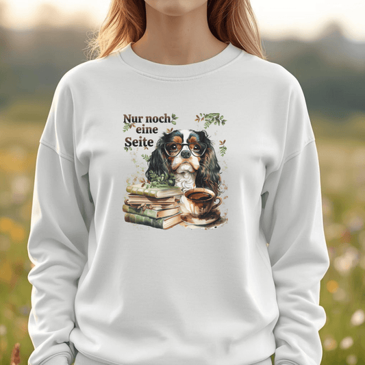 Bücherwurm - Bio-Sweatshirt für Damen
