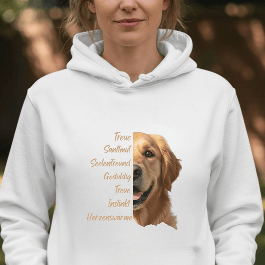 Golden Retriever– Hoodie aus Bio-Baumwolle für Damen