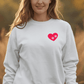 Pfötchen Im Herz - Bio-Sweatshirt für Damen |Brustmotiv