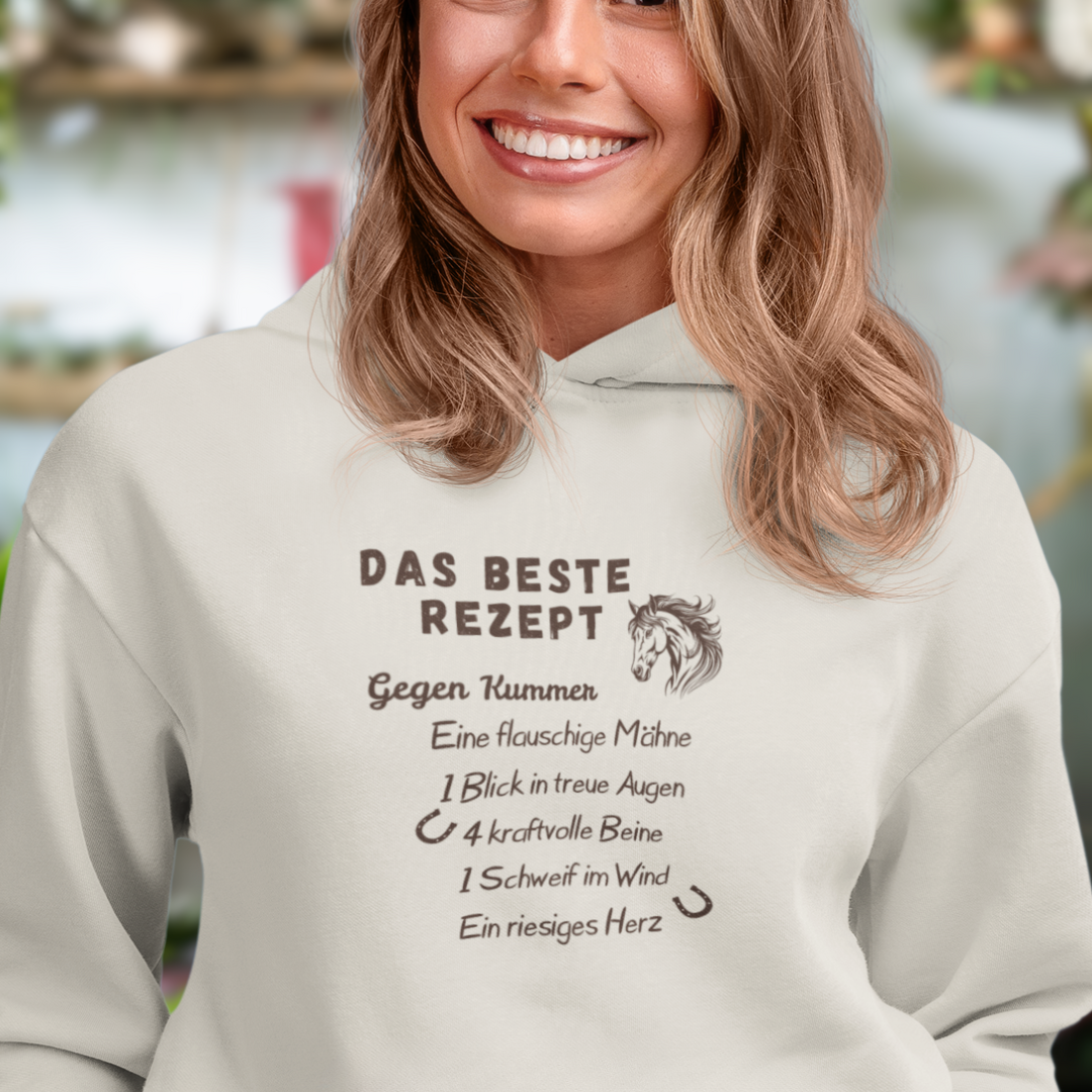 Herzensrezept - Bio-Hoodie für Damen