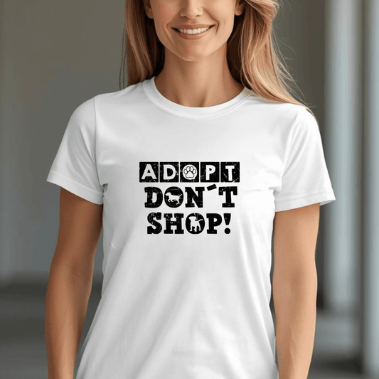 Adopt Don't Shop - T-Shirt für Damen