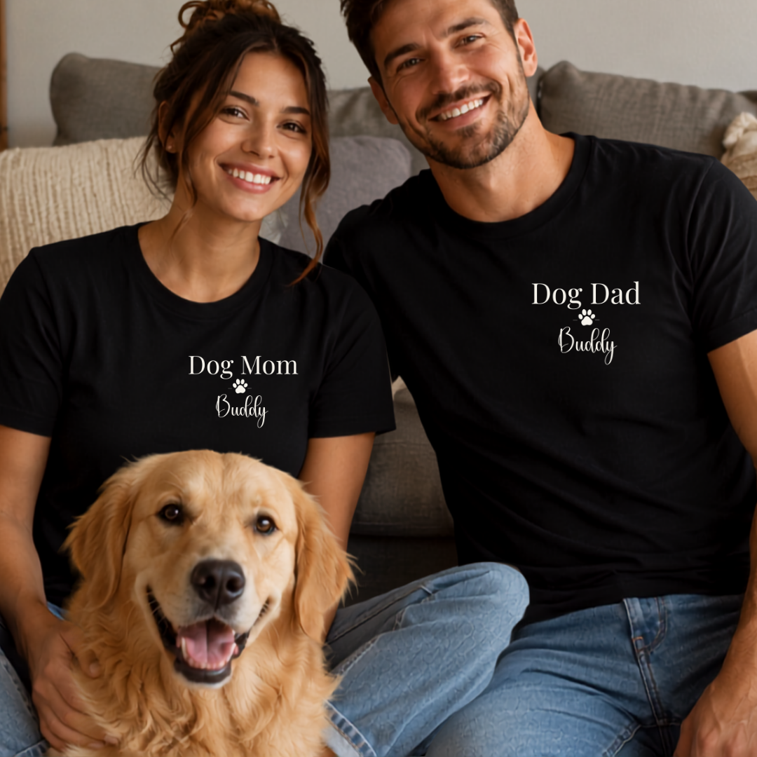 Dog Dad T-Shirt (Personalisiert) für Herren
