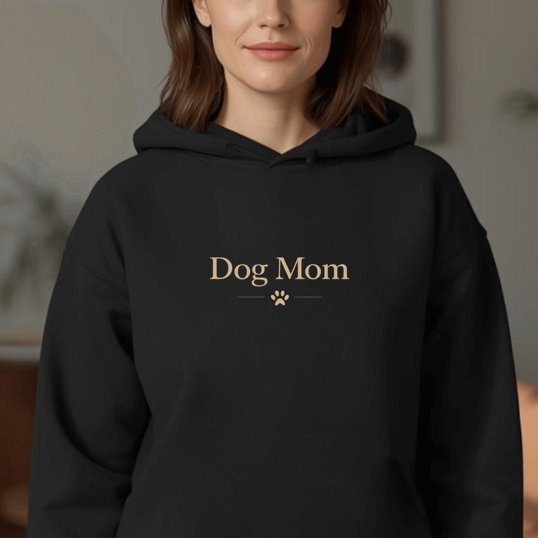 Dog Mom – Hoodie aus Bio-Baumwolle für Damen