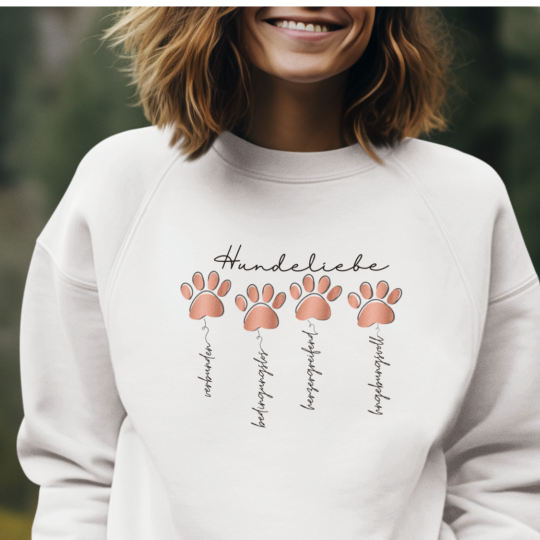 Hundeliebe - Bio-Sweatshirt für Damen