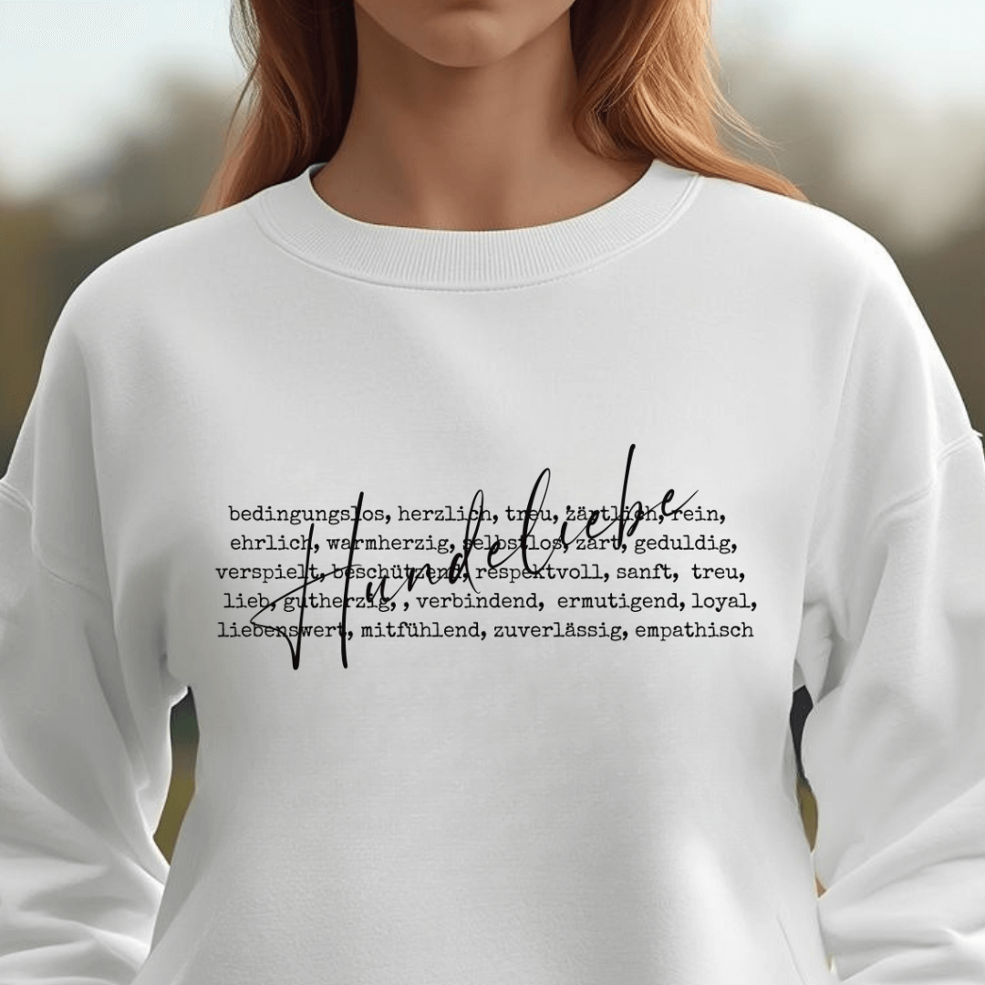 Hunde Liebe ist... - Bio-Sweatshirt für Damen