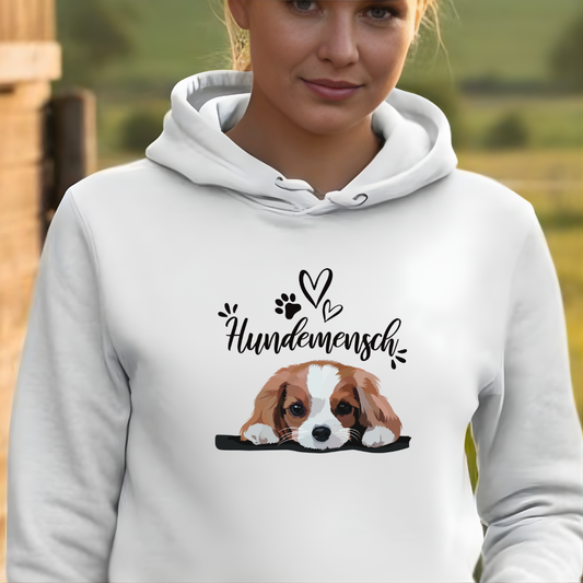 Hundemensch– Hoodie aus Bio-Baumwolle für Damen