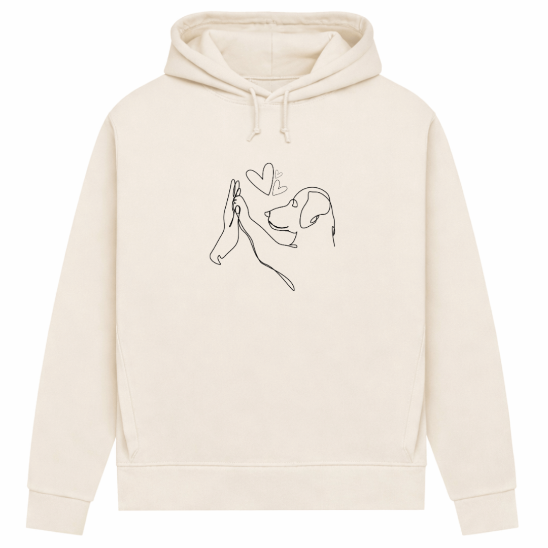 Wahre Liebe – Hoodie aus Bio-Baumwolle für Damen