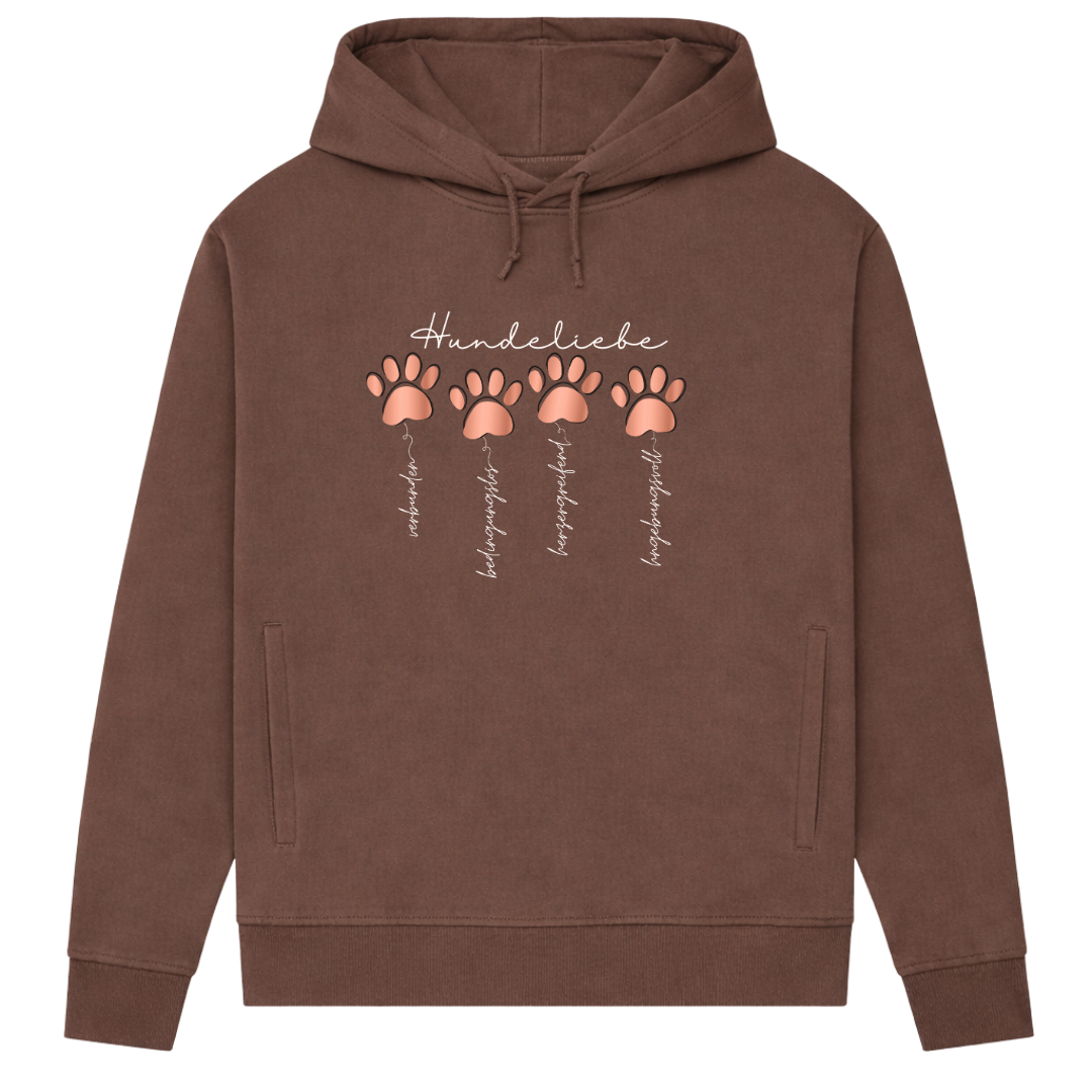 Hundeliebe – Hoodie aus Bio-Baumwolle für Damen