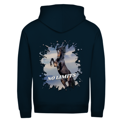 No Limits - Zipper-Hoodie Unisex | Rückendruck