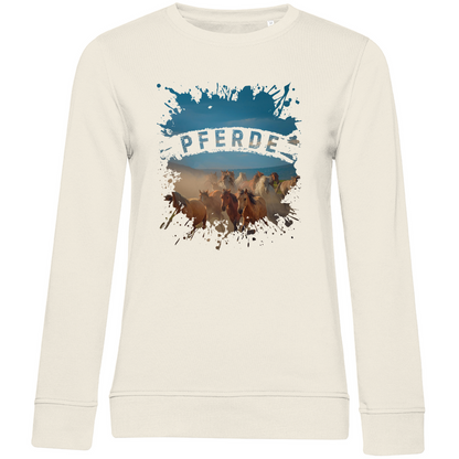 Pferdeliebe - Bio-Sweatshirt für Damen