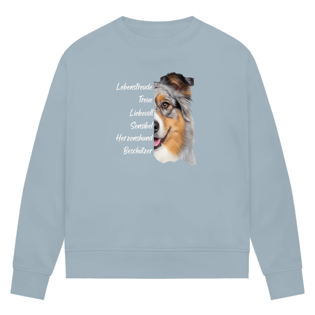 Australian Shepherd - Bio-Sweatshirt für Damen