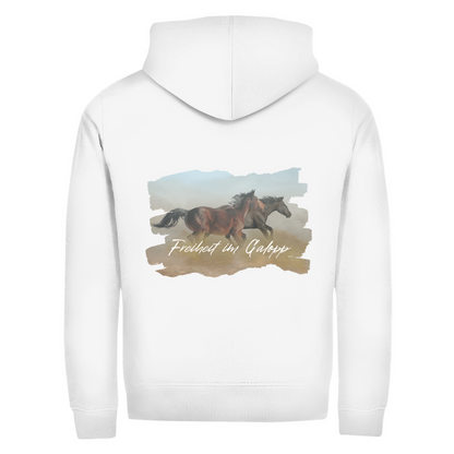 Freiheit im Galopp- Zipper-Hoodie Unisex