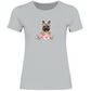 Flower Französische Bulldoge - T-Shirt für Damen