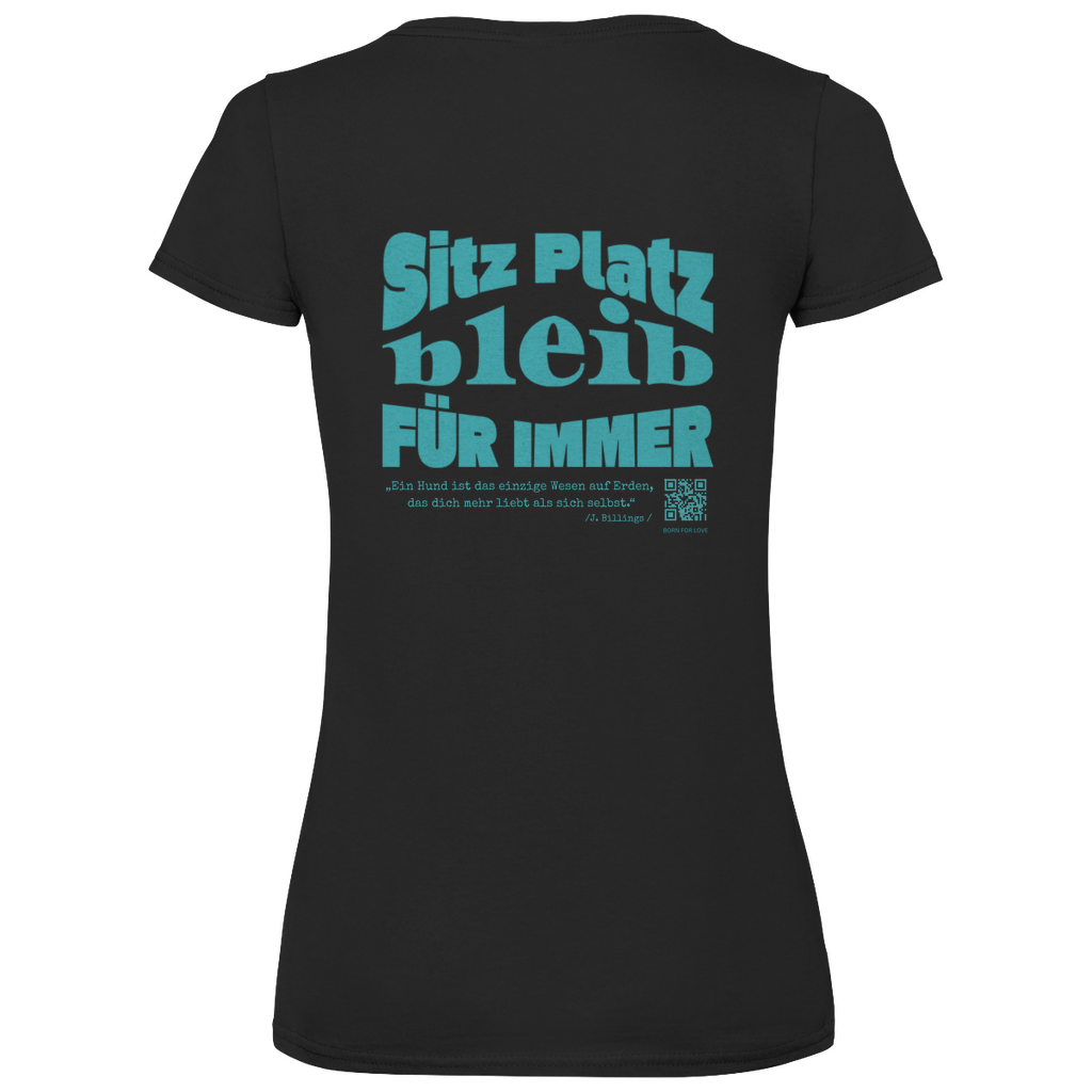 Dog Lover - V-Shirt für Damen