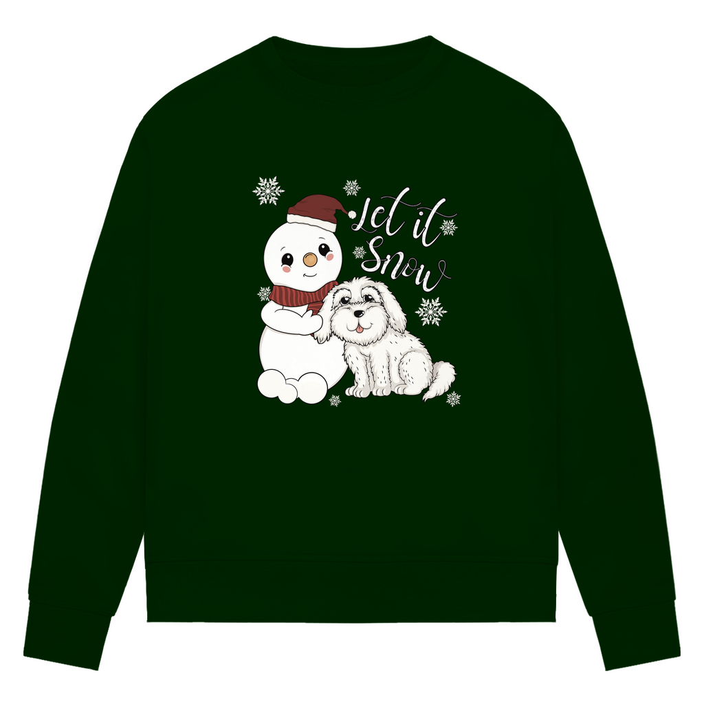 Let it snow - Bio-Sweatshirt für Damen