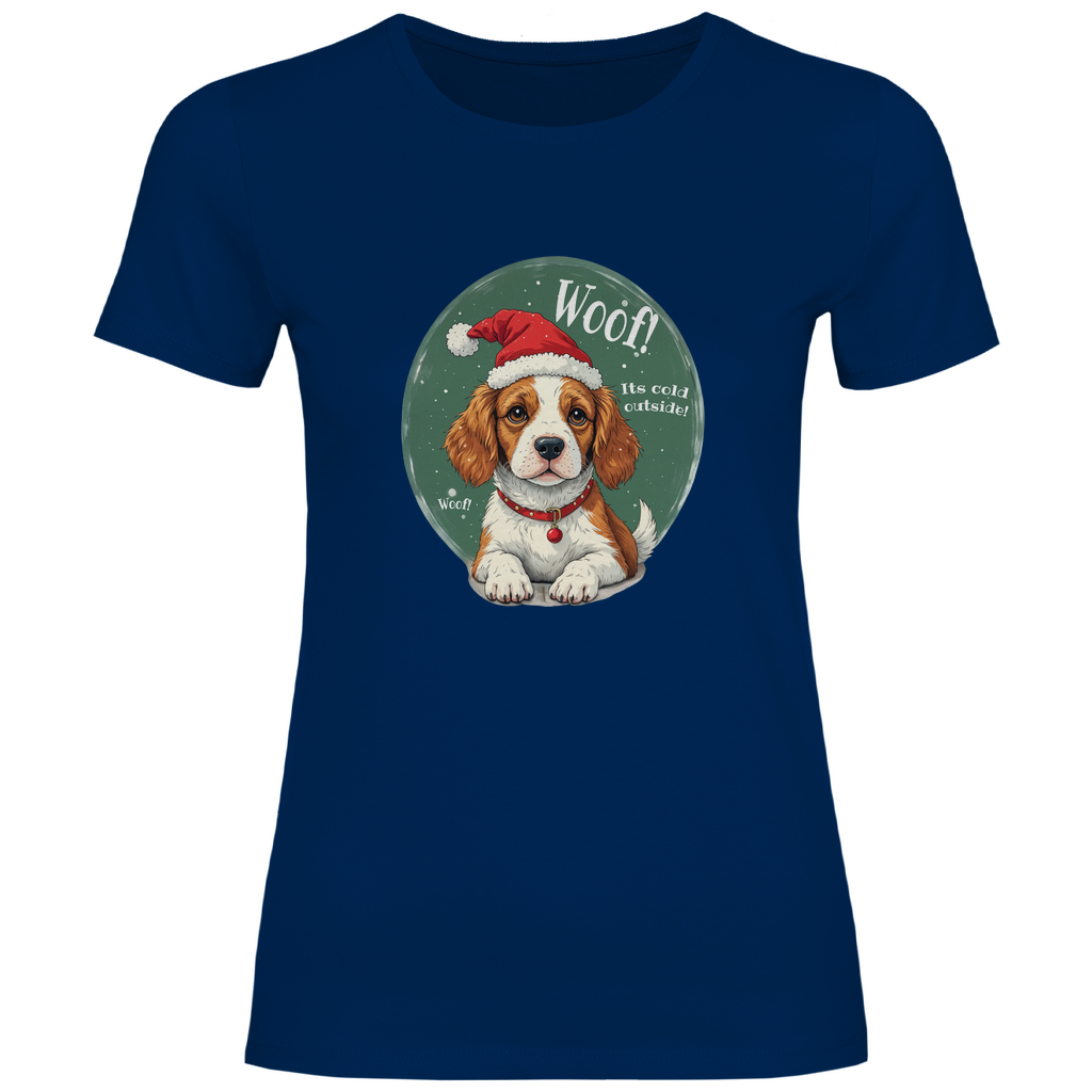 Wuff und Weihnachten - T-Shirt für Damen-Weihnachten