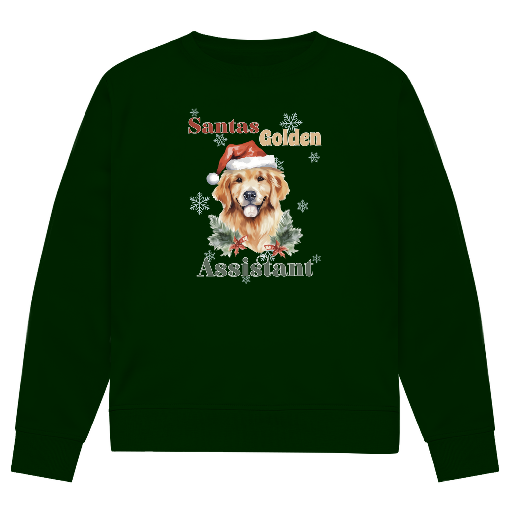 Santas Golden Assistant - Bio-Sweatshirt für Herren