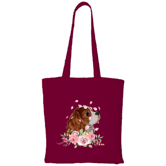 Flower Cavalier King Charles - Tragetasche