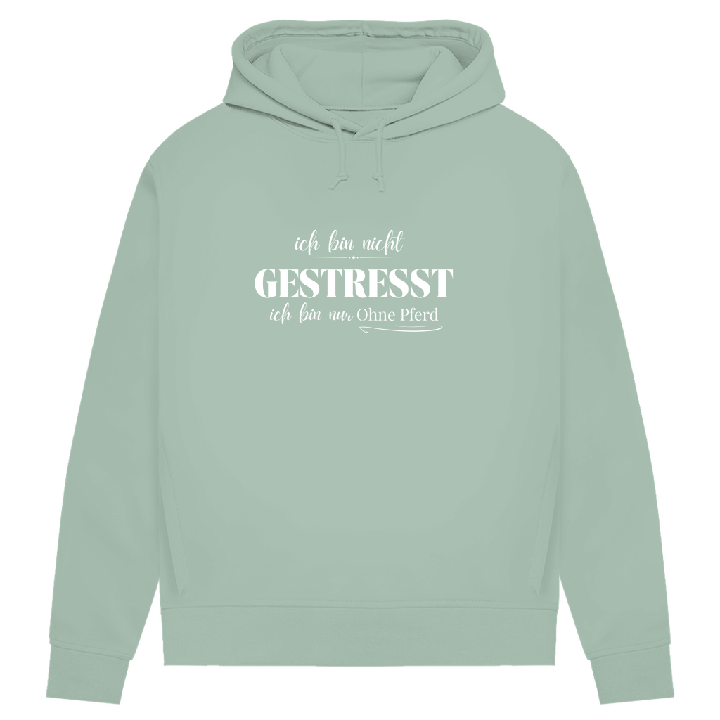 Ohne Pferd - Bio-Hoodie für Damen