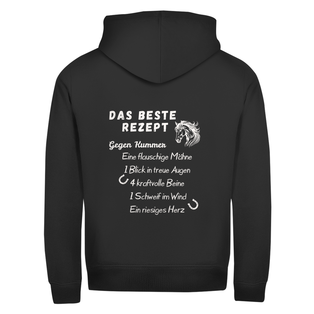 Herzensrezept- Zipper-Hoodie Unisex | Rückendruck