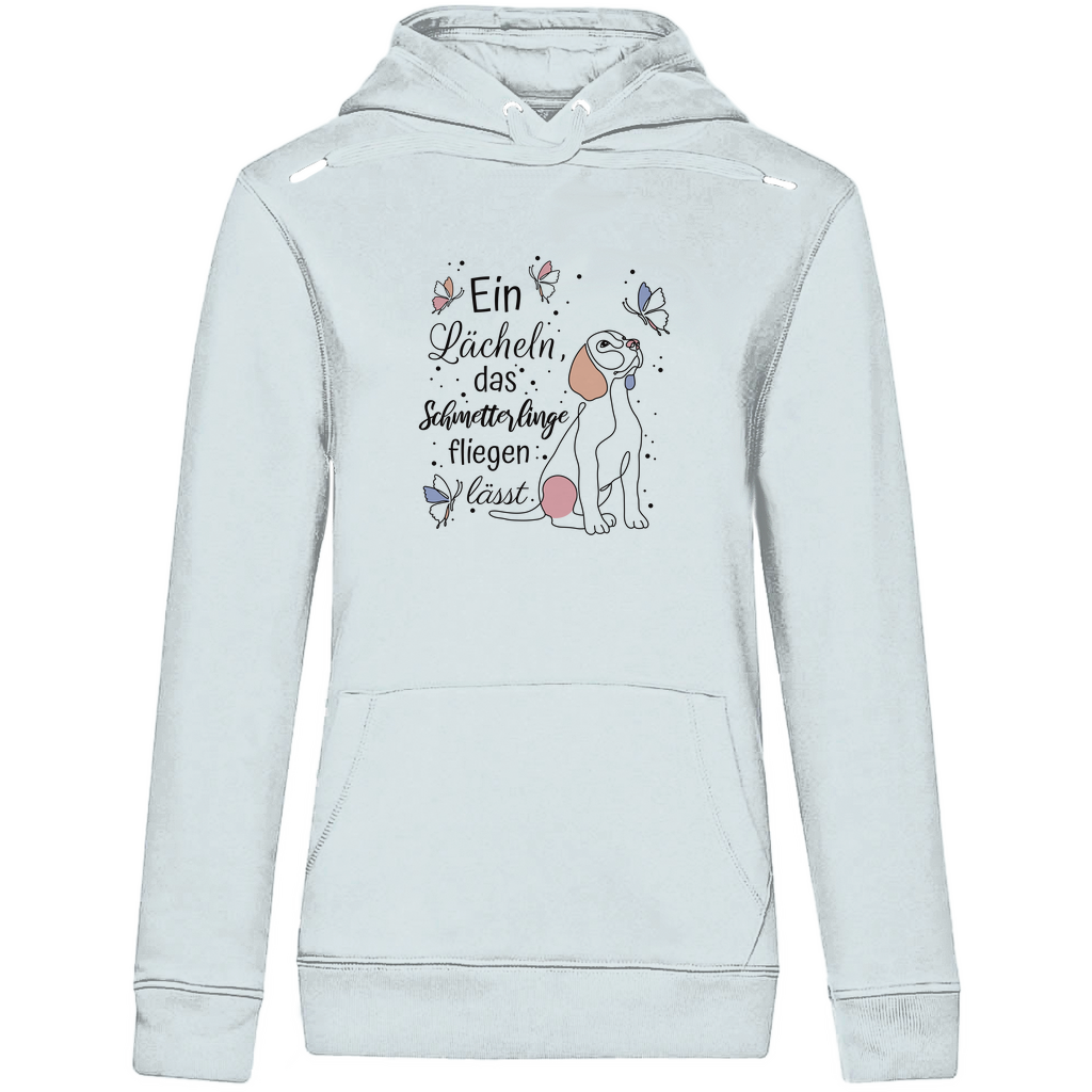 Schmetterlinge - Bio-Hoodie für Damen