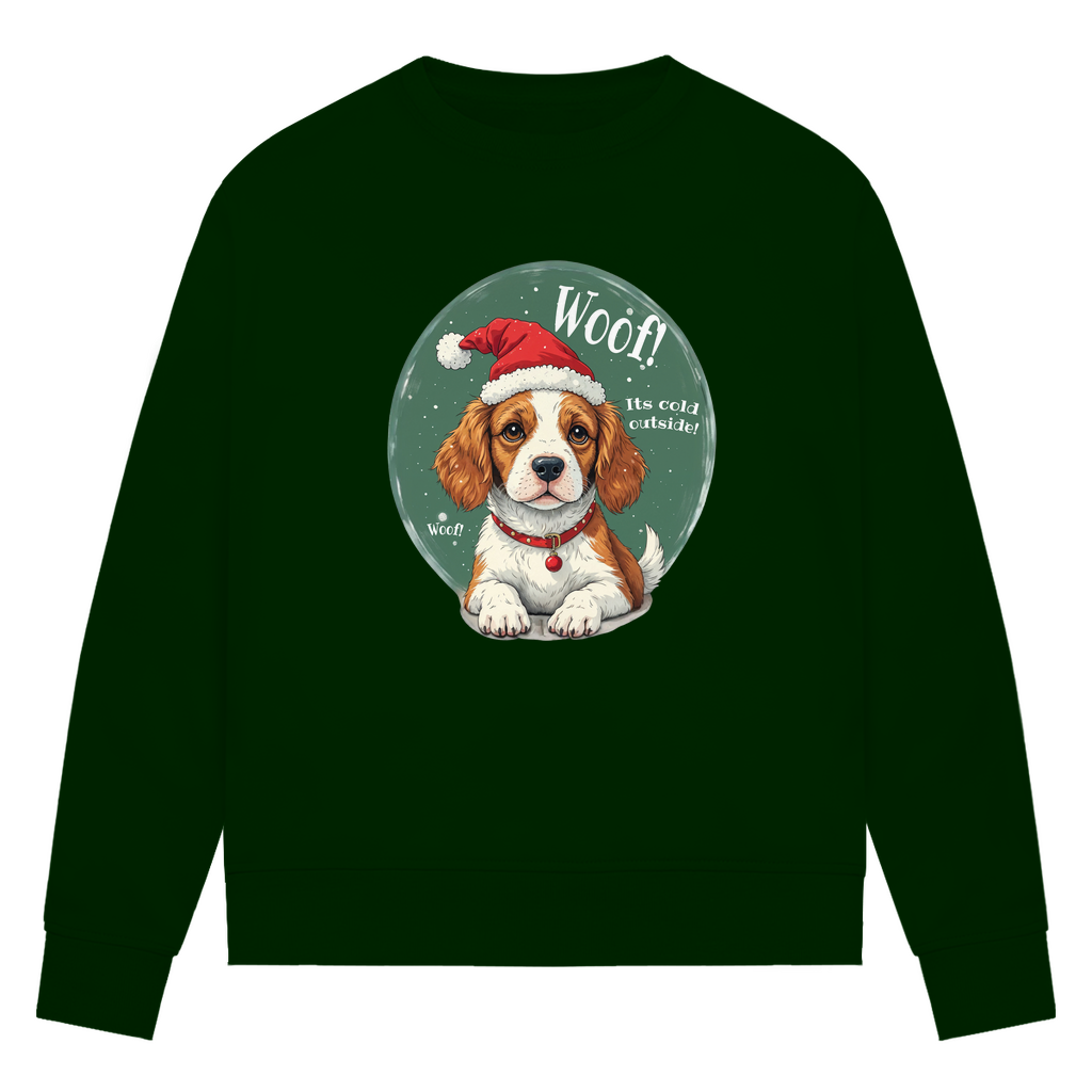 Wuff und Weihnachten - Bio-Sweatshirt für Damen