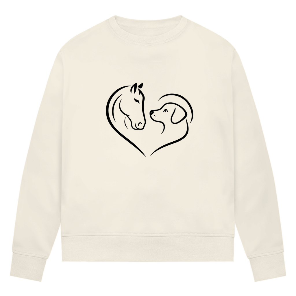 Herzensfreunde - Bio-Sweatshirt für Damen