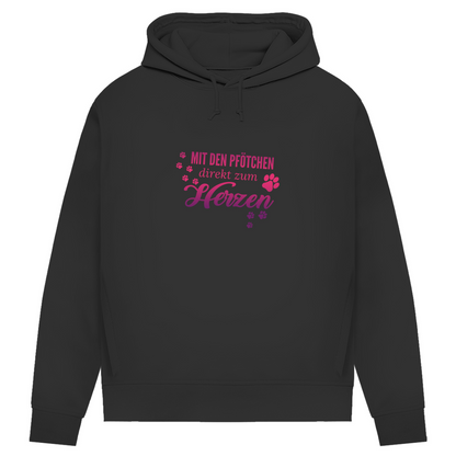 Direkt Zum Herzen - Bio-Hoodie für Damen