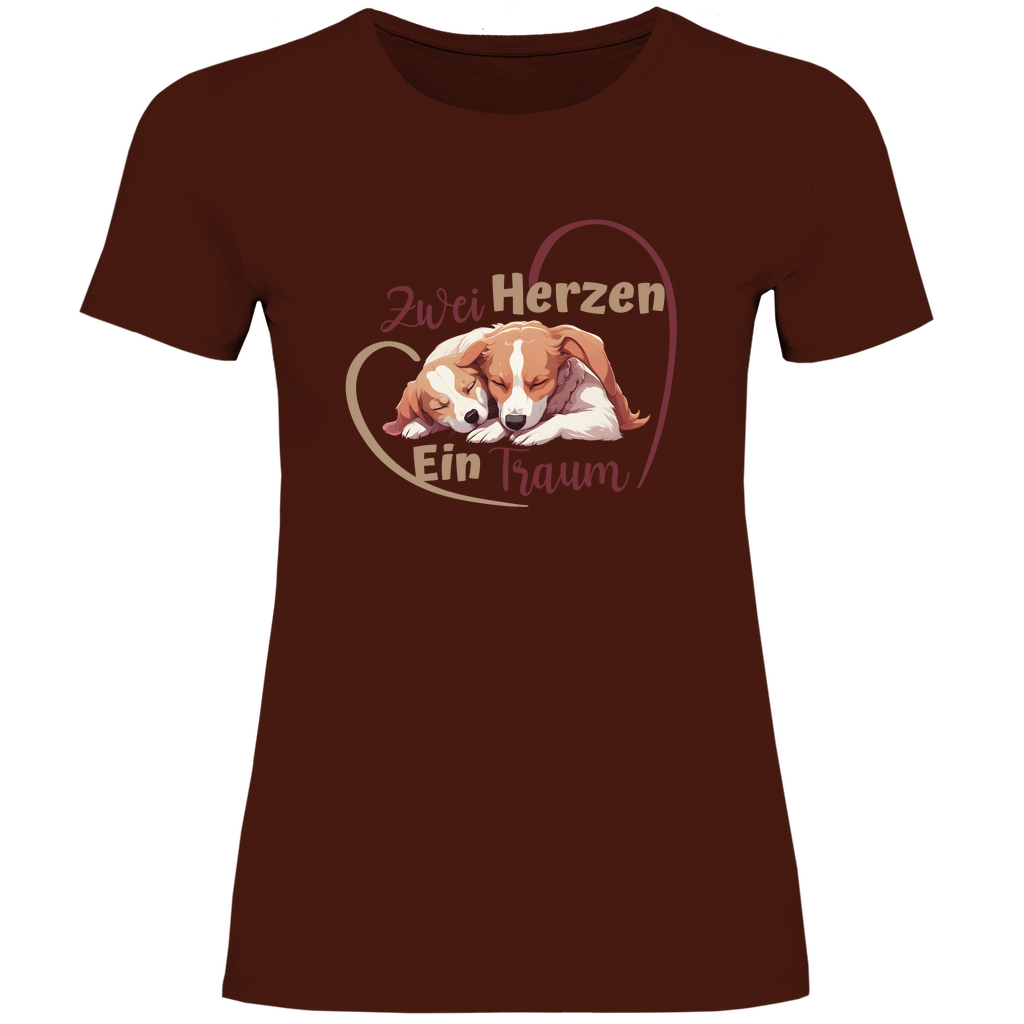 Zwei Herzen - T-Shirt für Damen