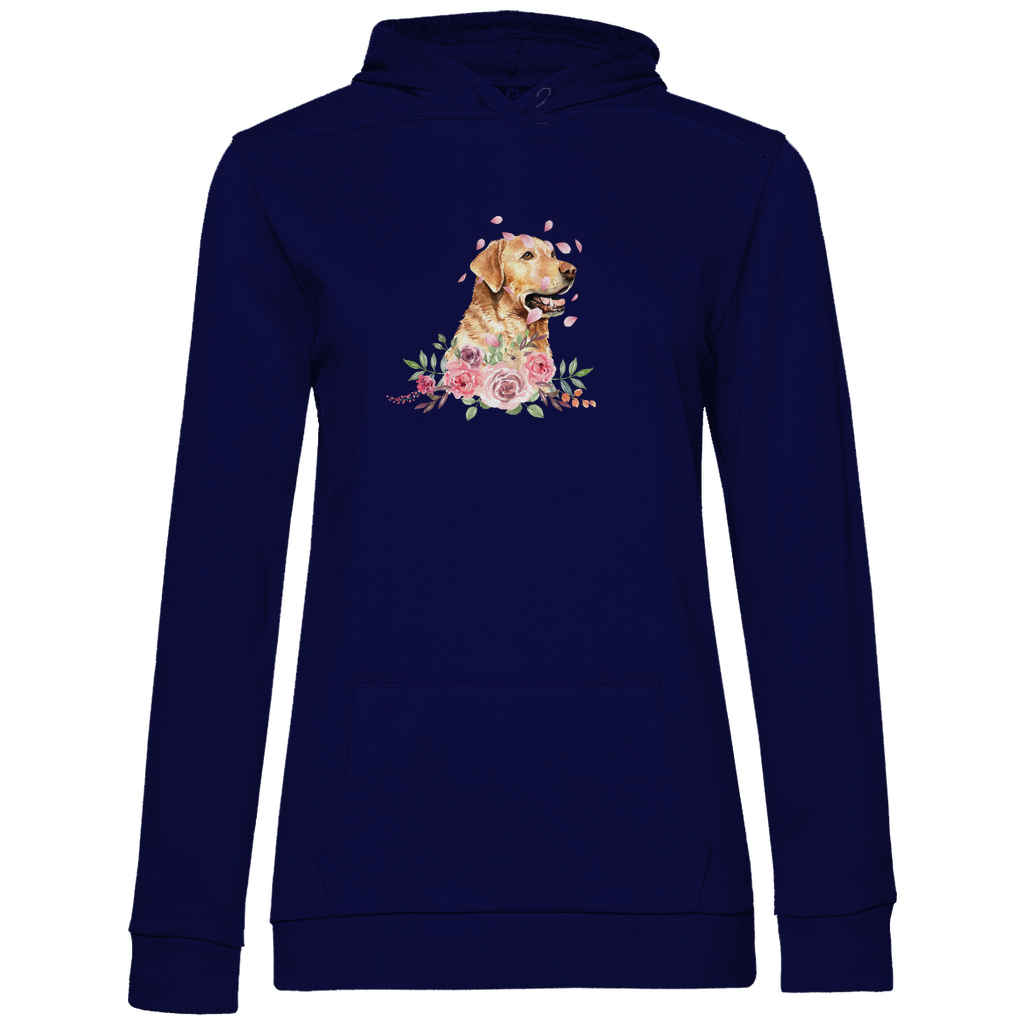 Flower Labrador - Hoodie für Damen