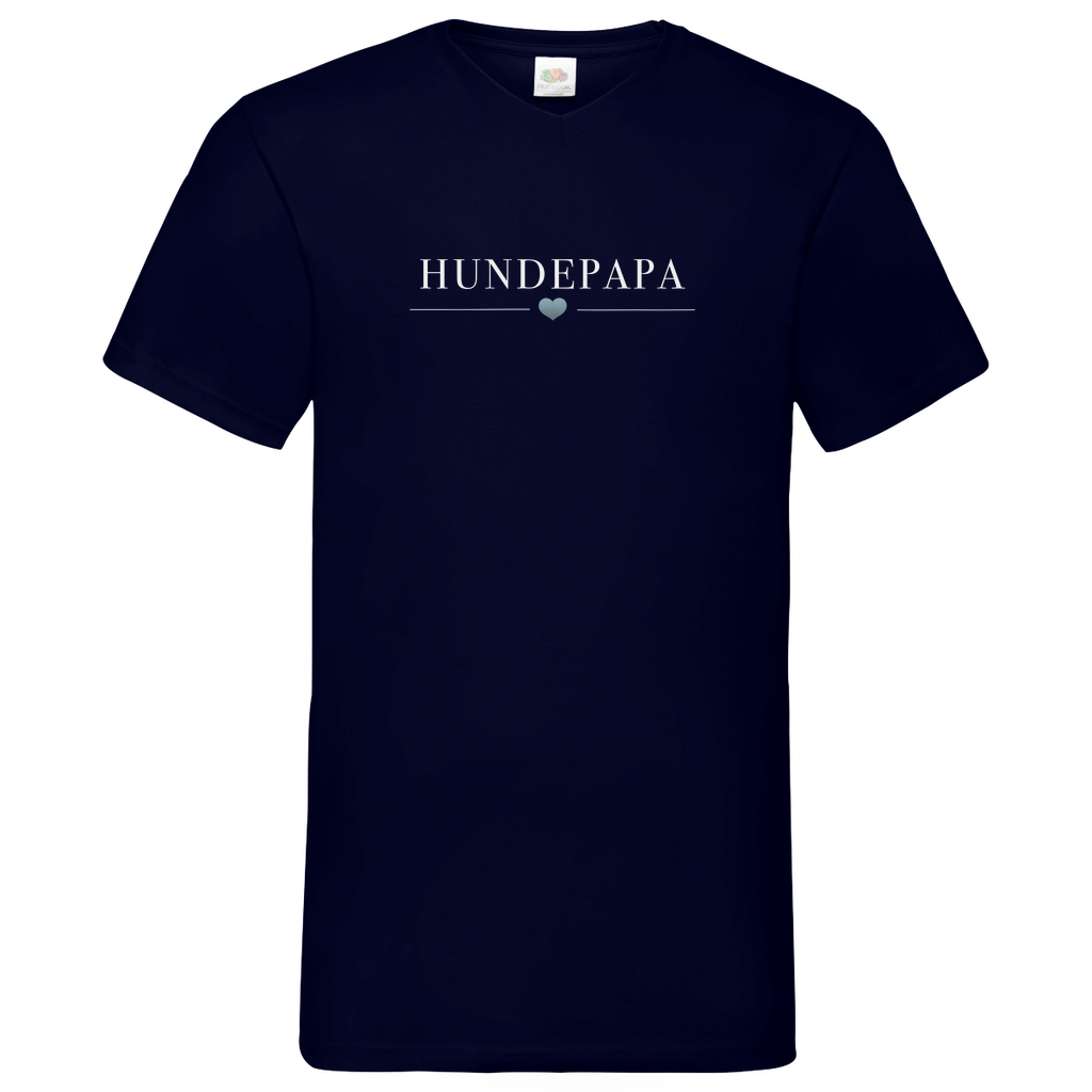 Hundepapa -V-Shirt für Herren