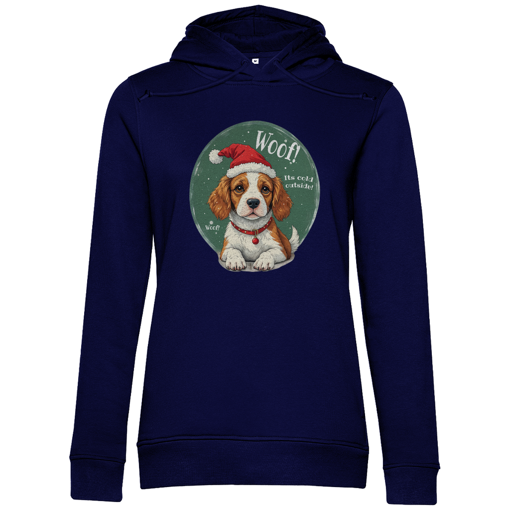 Wuff und Weihnachten - Bio-Hoodie für Damen- Weihnachten