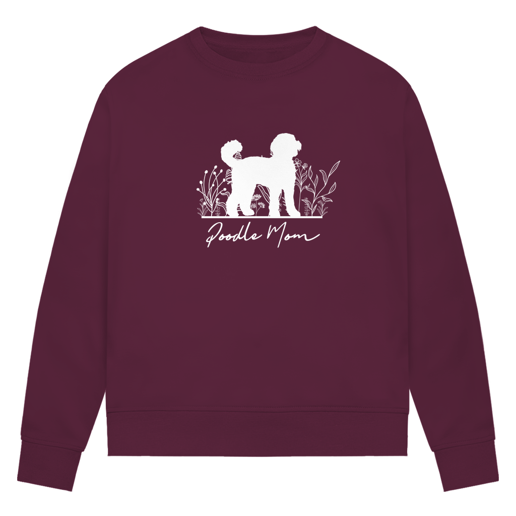 Poodle Mom - Bio-Sweatshirt für Damen