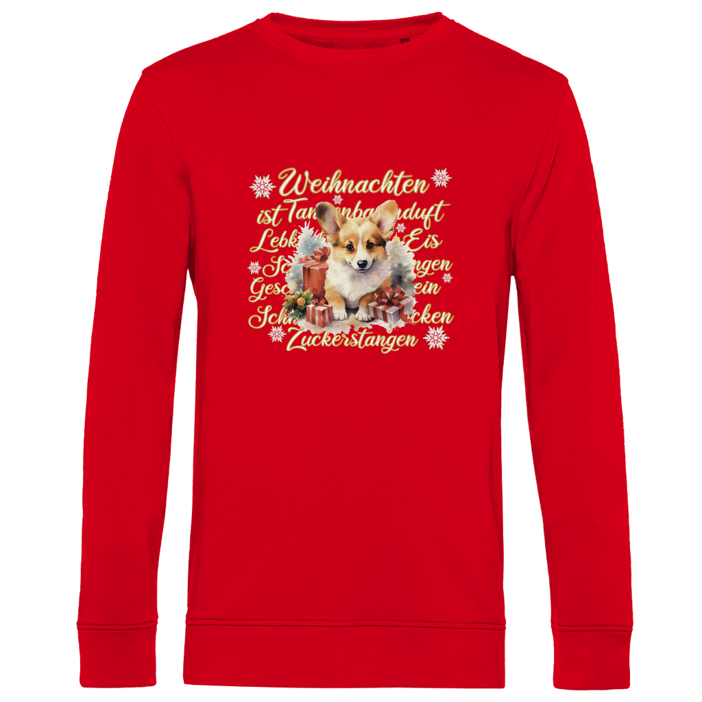 Weihnachten ist... Corgi - Bio-Sweatshirt für Herren-Weihnachten