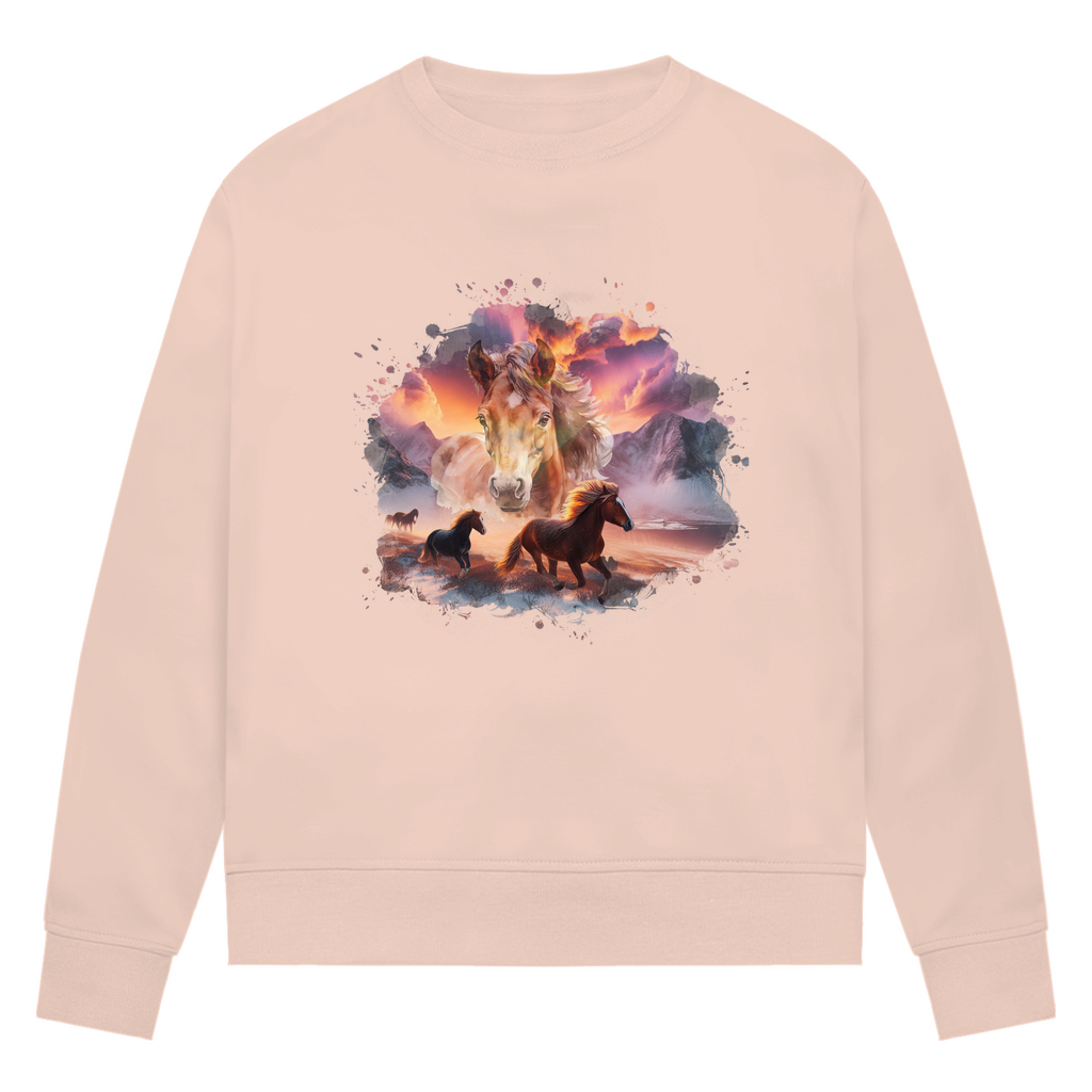 Magie der Pferde - Bio-Sweatshirt für Damen
