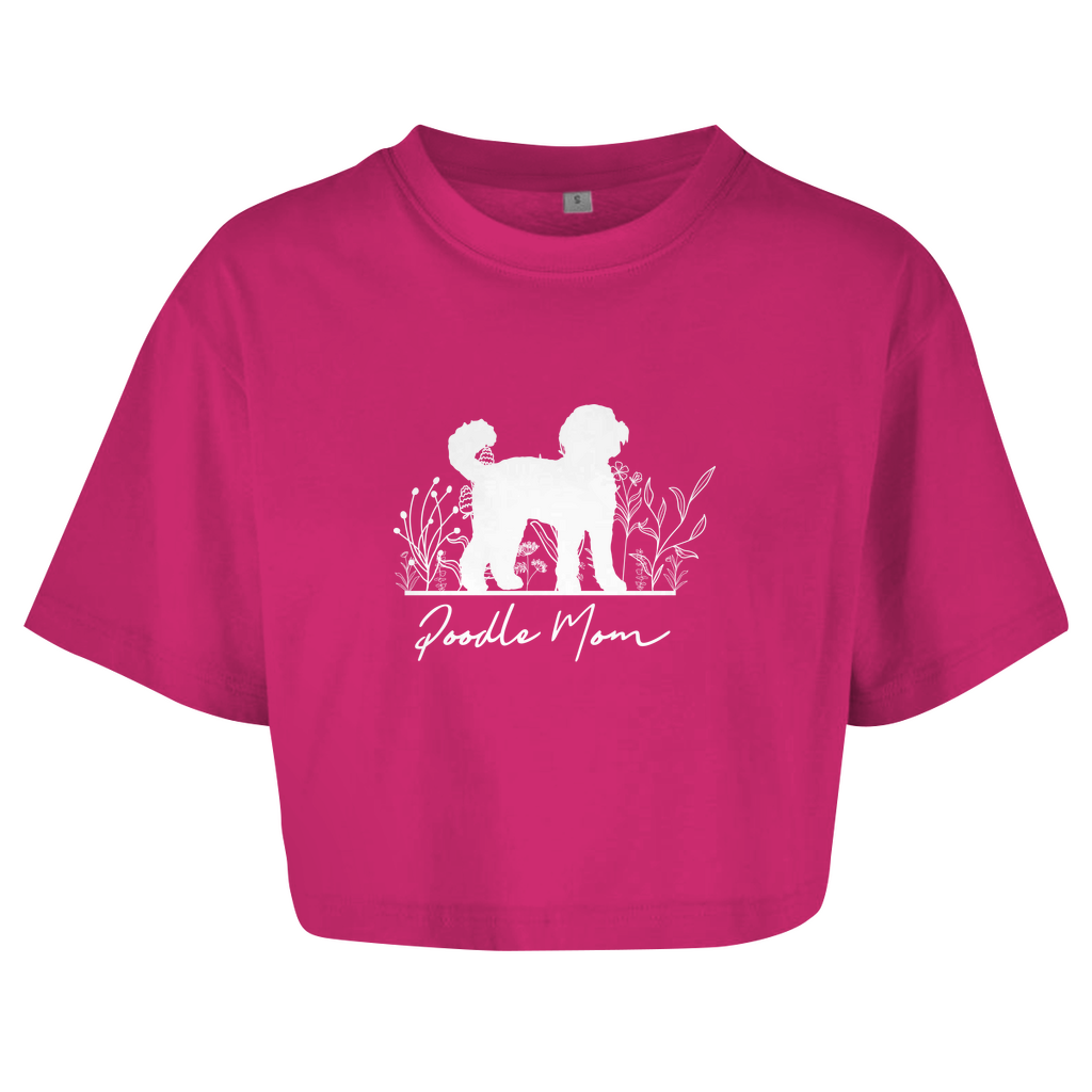 Poodle Mom - Oversize Crop Top für Damen