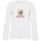 Flower Malteser - Bio-Sweatshirt für Damen