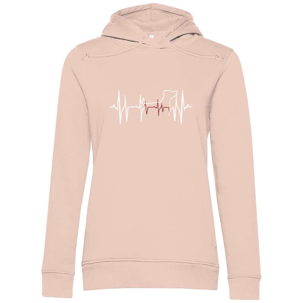 Lebenslinie- Bio-Hoodie für Damen