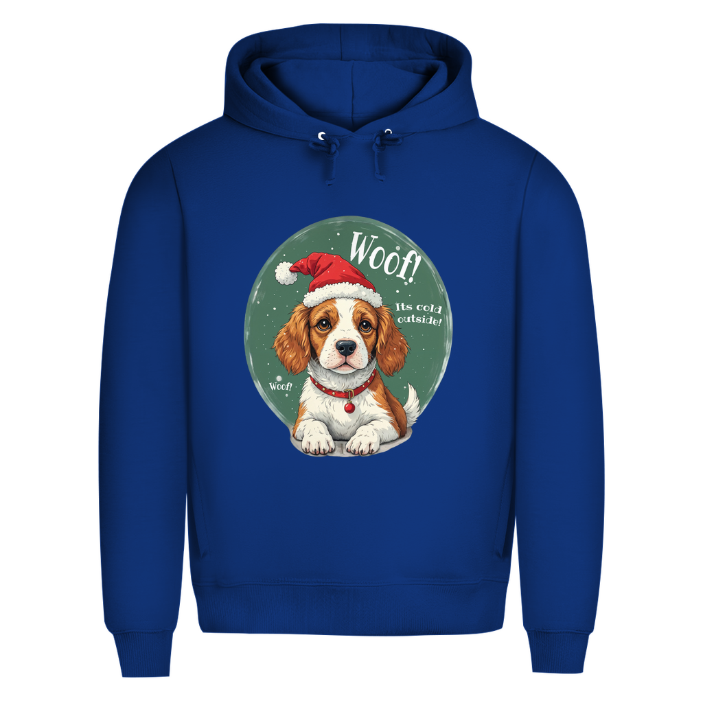 Wuff und Weihnachten - Bio-Hoodie für Herren