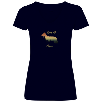 Bond With Nature - V-Shirt für Damen