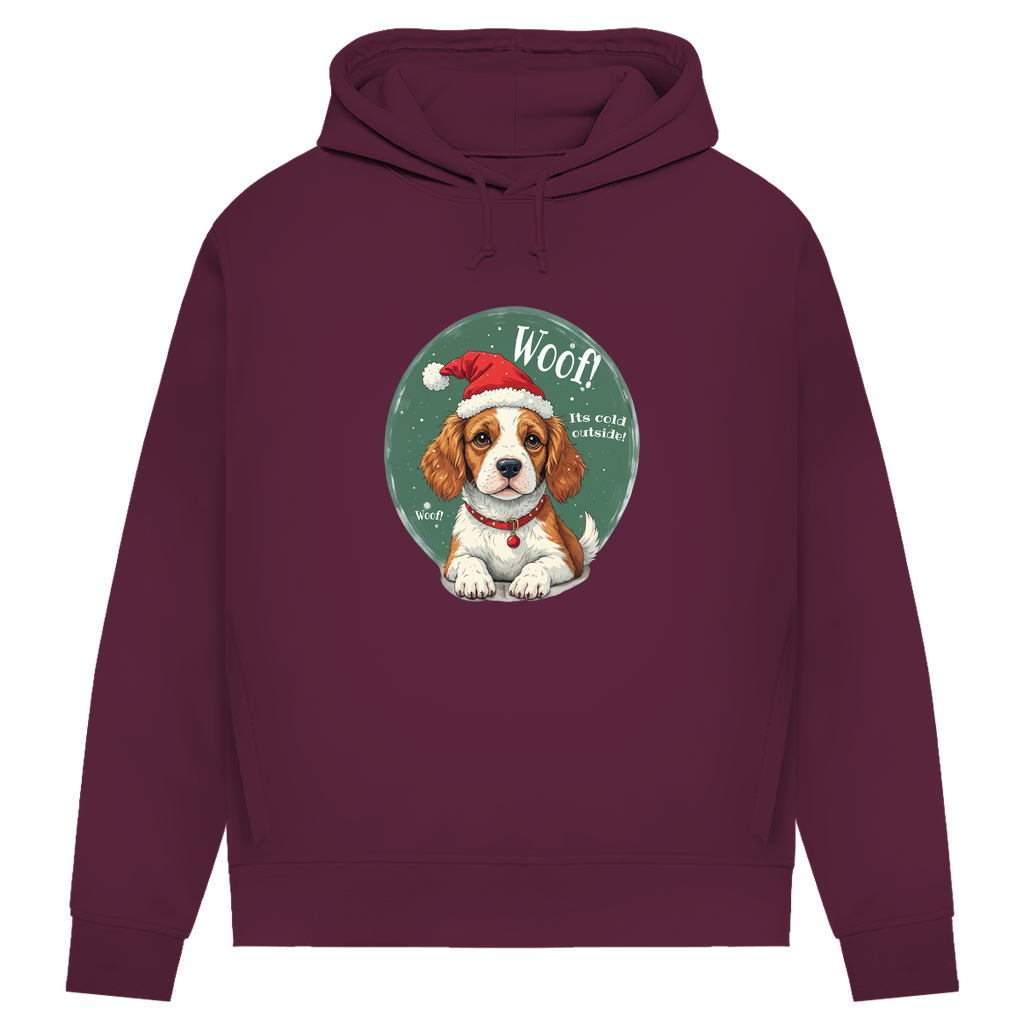 Wuff und Weihnachten - Bio-Hoodie für Damen