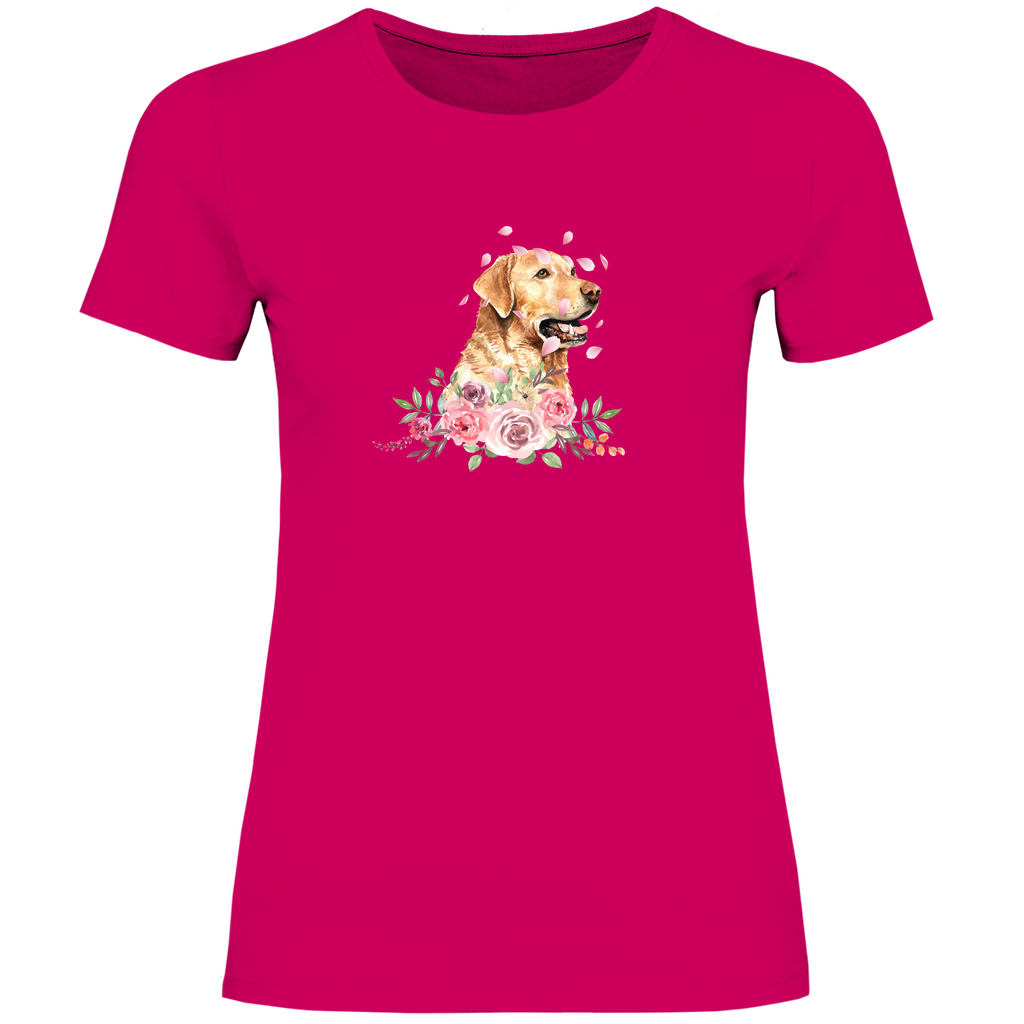 Flower Labrador - T-Shirt für Damen